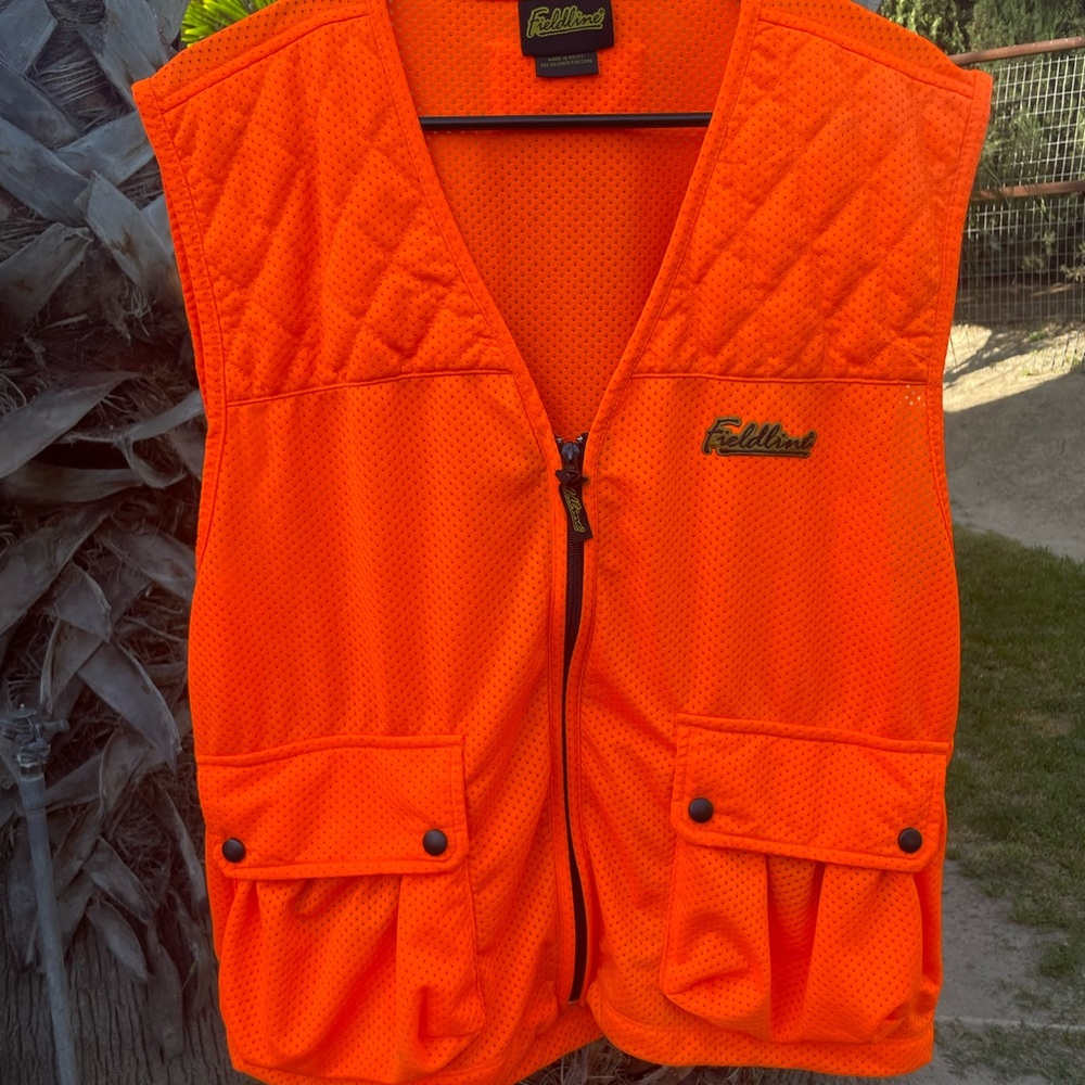 Fieldline hunting vest safety bright orange size medium large